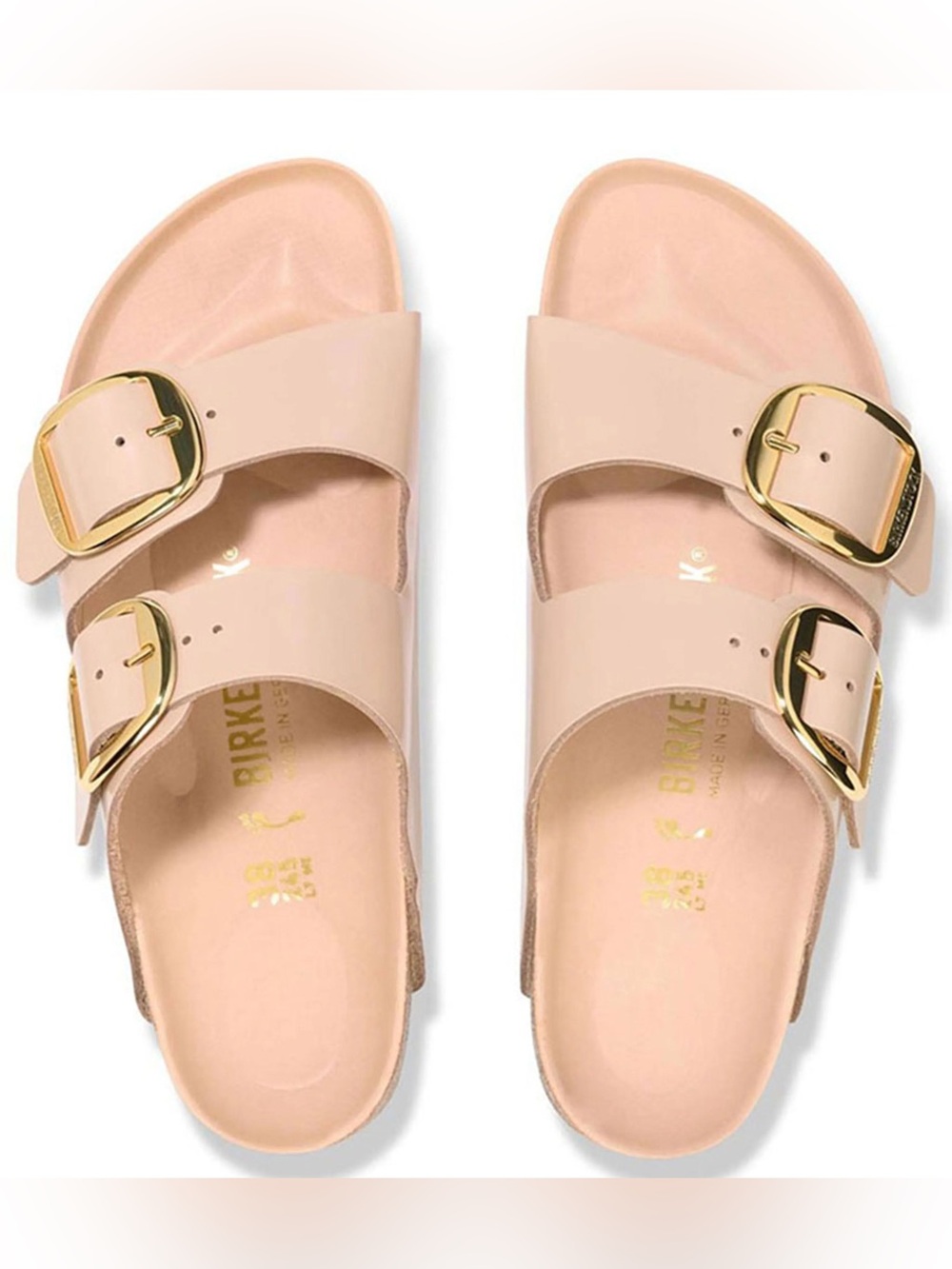 Birkenstock Arizona Big Buckle High Shine Sandals - Picture 2 of 9